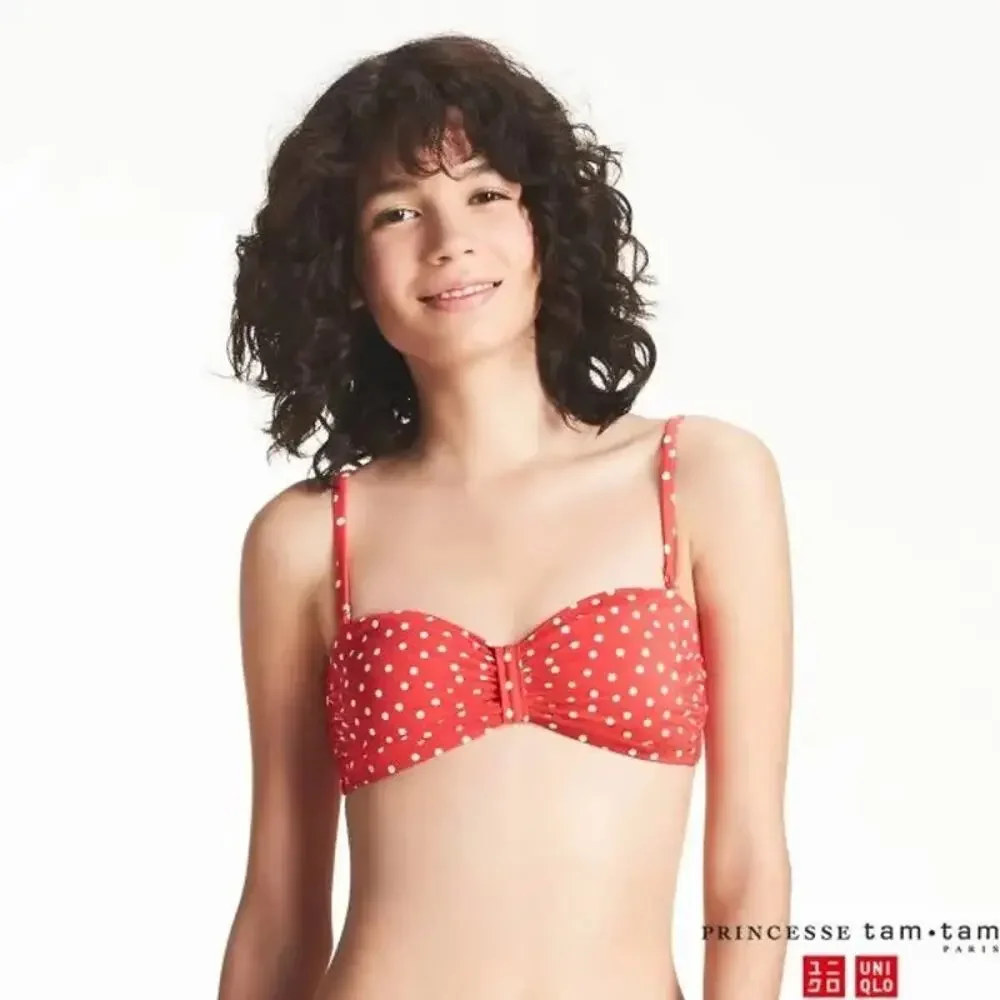 UNIQLO Red Polka Dot 2-Piece Bikini Medium Size 12